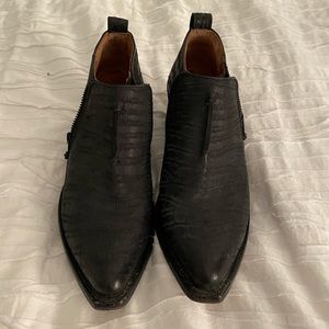 Frye black ankle boots